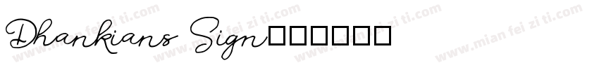 Dhankians Sign字体转换
